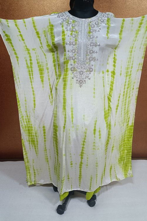 Label T2 Designer Kaftan with Gundi Pant Hand Embroidery
