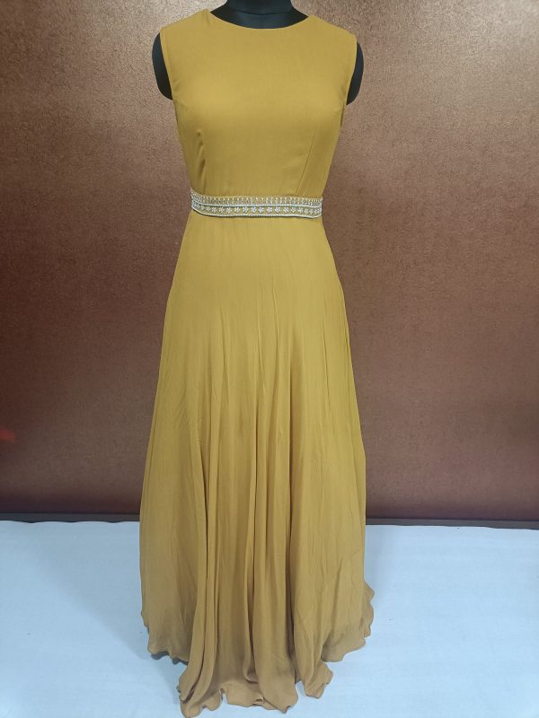 Label T2 Designer Gown With Hand Embroidery - Image 3