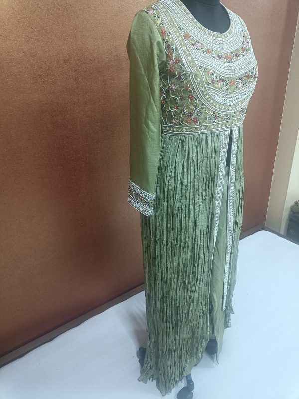 Label T2 Designer Gown With Pant Full Hand Embroidery - Image 2