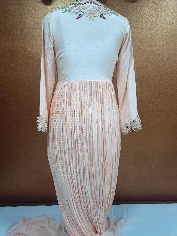 Exclusive Label T2 Designer Crush Gown With Dupatta FULL HAND Embroidery - Image 5