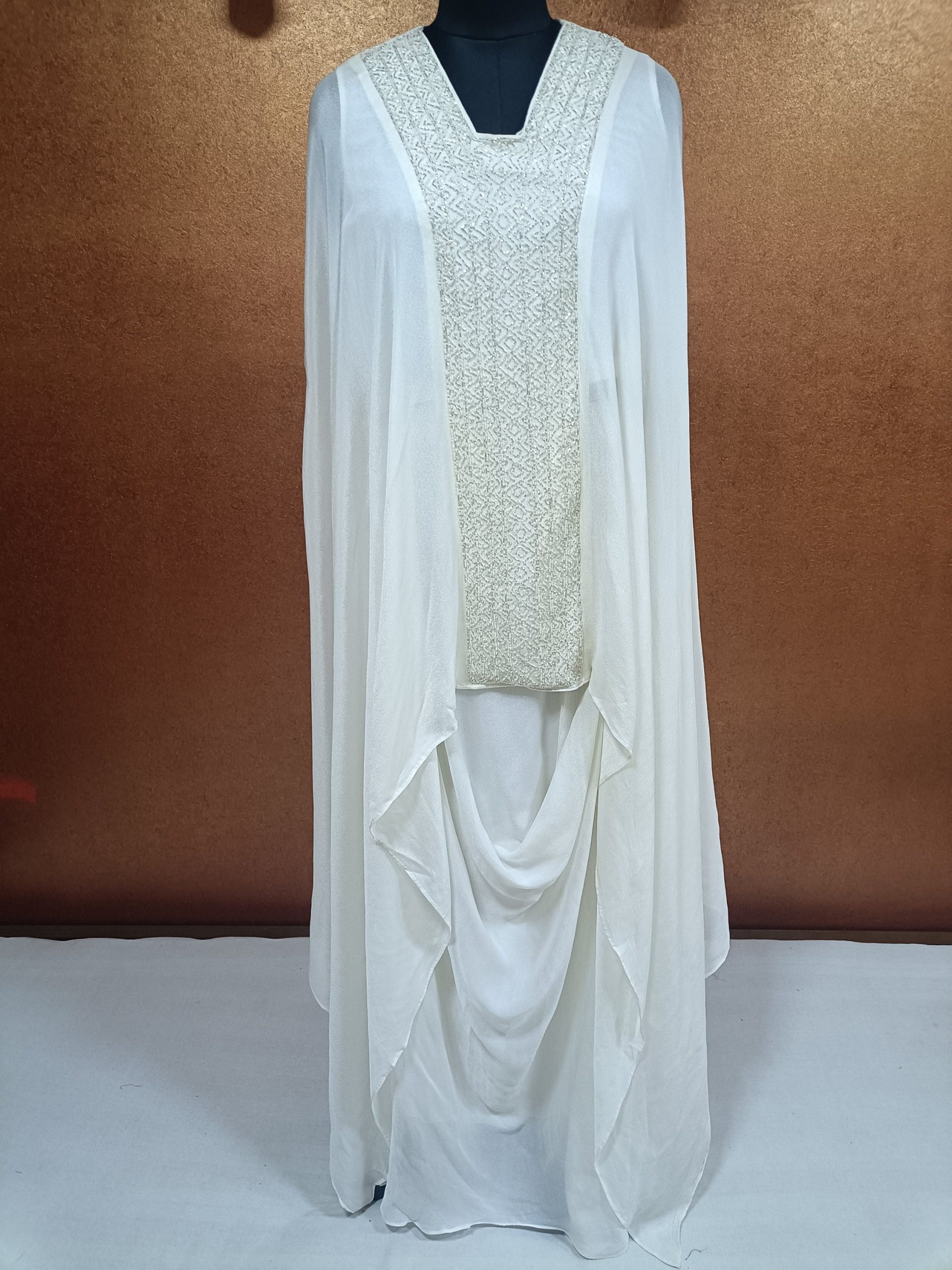 Label T2 Designer Indo Western Front Center Hand Embroidery