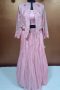 Label T2 Designer Western short Jacket Bustair with Crush Lehenga