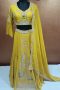 Exclusive Label T2 Designer Central Panel Lehenga with Blouse &Dupatta: Heavy Hand Embroidery