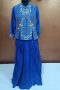Exclusive Label T2 Designer Short Jacket with Crush Lehenga