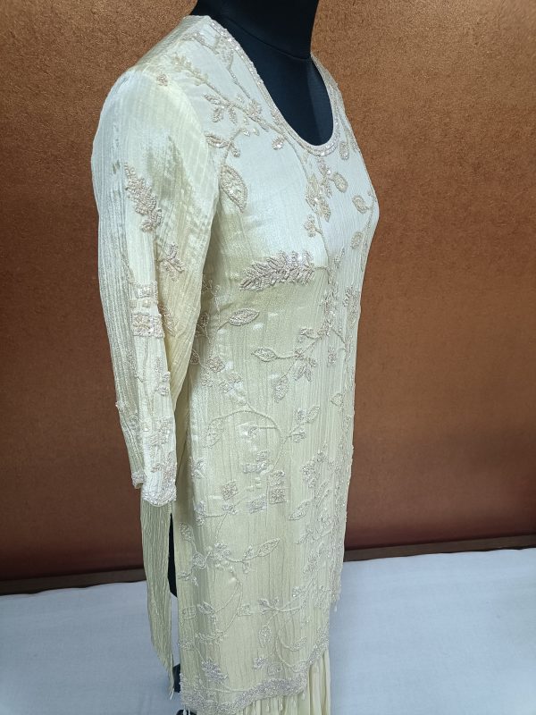 Label T2 Designer Kurti With Sharara & Dupatta Exclusive Hand work - Image 3