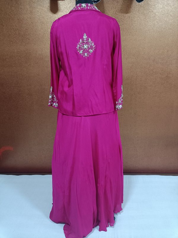 Label T2 Designer Jacket Crop Top with Skirt - Image 3