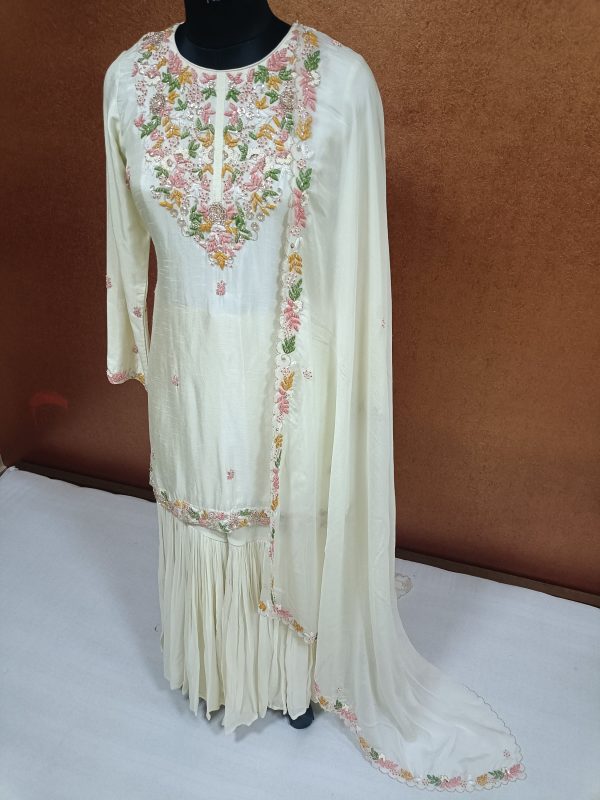 Label T2 Designer Kurti with Sharara & Dupatta - Image 2