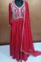 Label T2 Designer Nayra Cut Gown With Dupatta: FULL HAND Zardozi Work