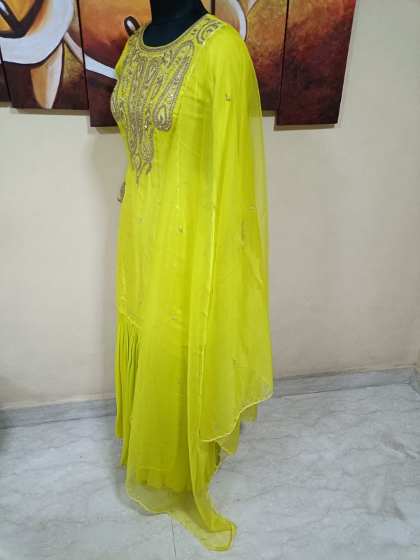 Label T2 Designer Kurti Sharara with Dupatta - Image 2