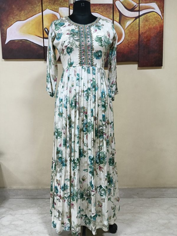 Label T2 Designer Gown , Hand Work