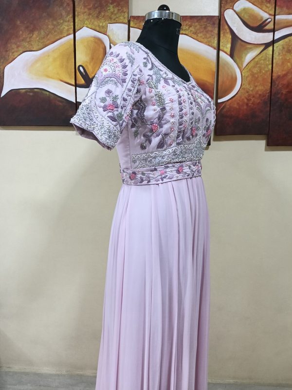 Label T2 Designer Gown: Pure Hand Work - Image 2