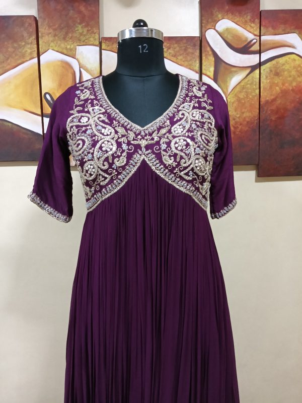 Label T2 Designer Gown Hand Work - Image 3