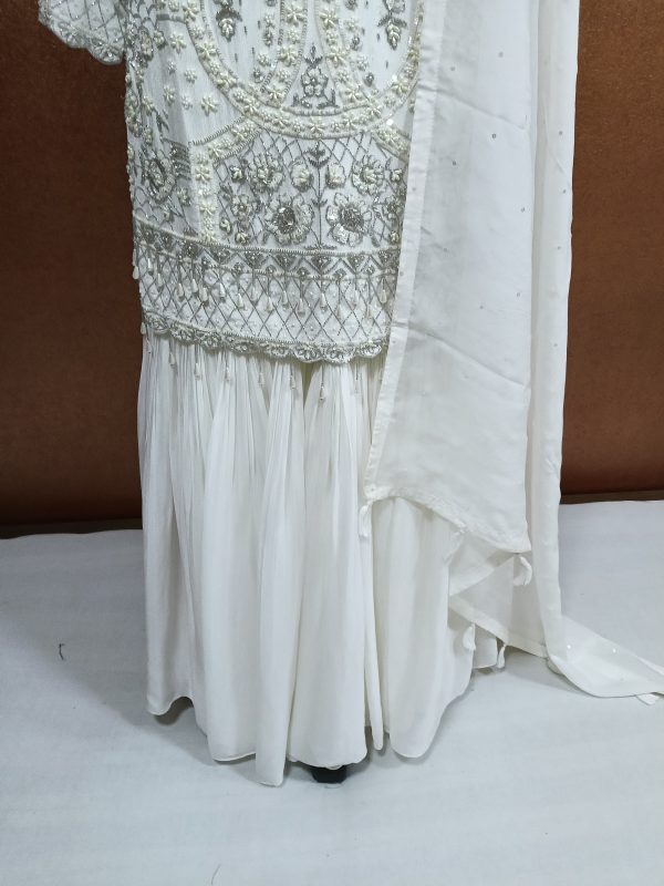 label T2 Designer Kurti Sharara with Dupatta. Heavy Hand Embroidery - Image 4