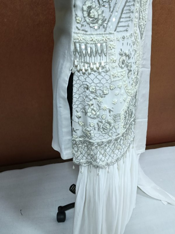 label T2 Designer Kurti Sharara with Dupatta. Heavy Hand Embroidery - Image 5