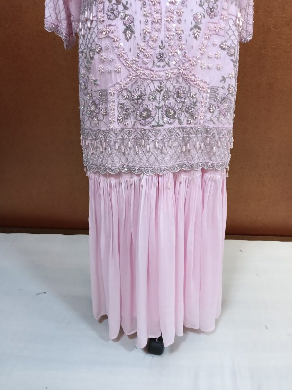 Label T2 Designer Kurti Sharara with Dupatta. Heavy Hand Embroidery - Image 4