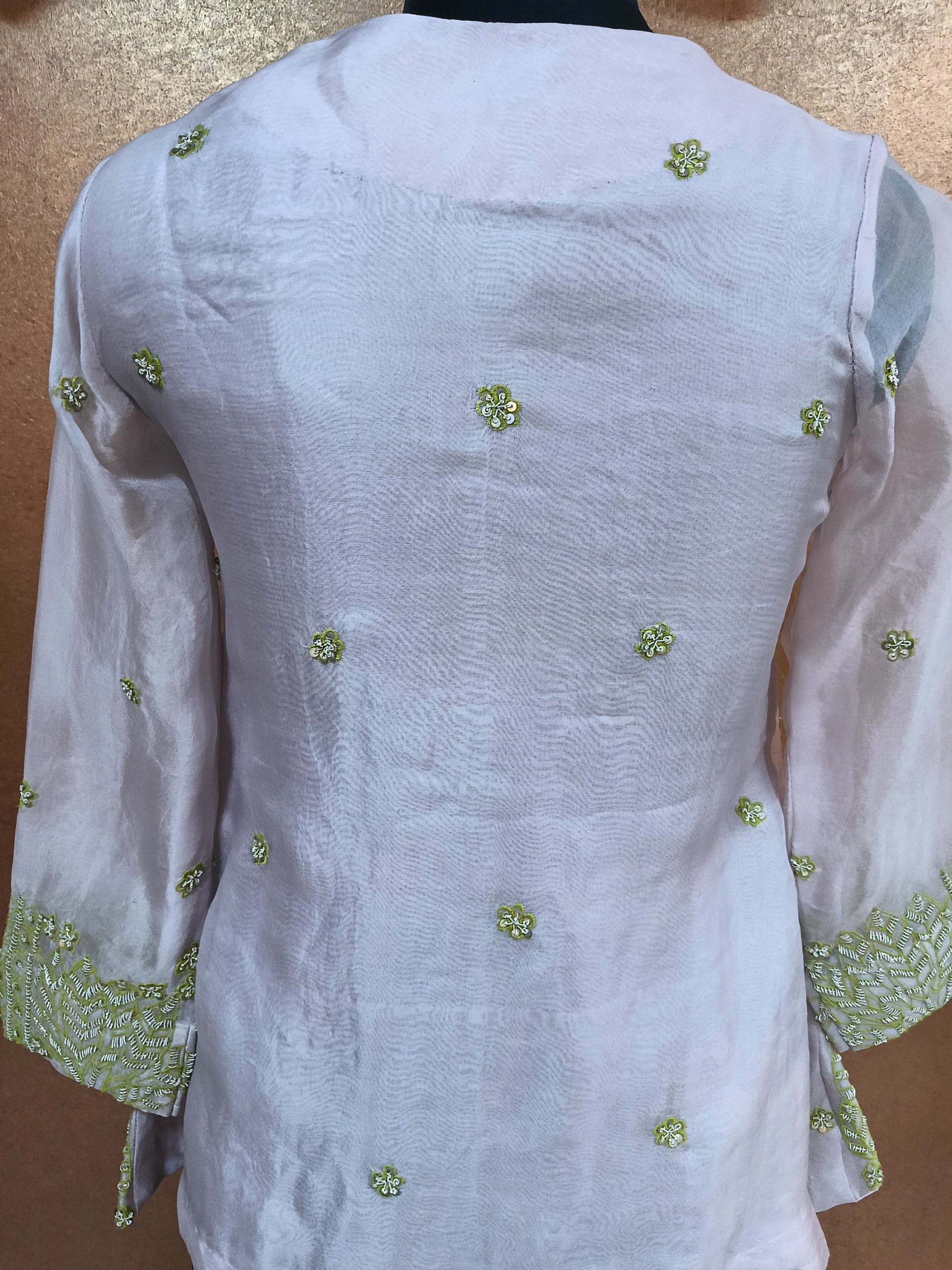 Label T2 Designer Jacket with Plazo. Heavy Dabka Hand Work - Image 3