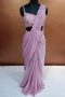 Label T2 Designer Drape Sari with Western Blouse Heavy Hand Embroidery on Blouses