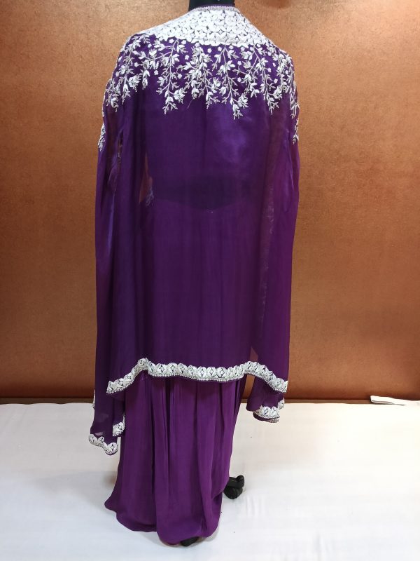 Label T2 Designer Cape Bustair with Drape Skirt - Image 2