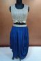 Label T2 Designer Cape Bustair with Drape Skirt. Heavy hand Embroidery