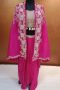 Label T2 Designer Cape Bustair with Drape Skirt Heavy Hand Embroidery