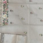 Label T2 Designer UNSTITCHED KURTI Pant with Dupatta