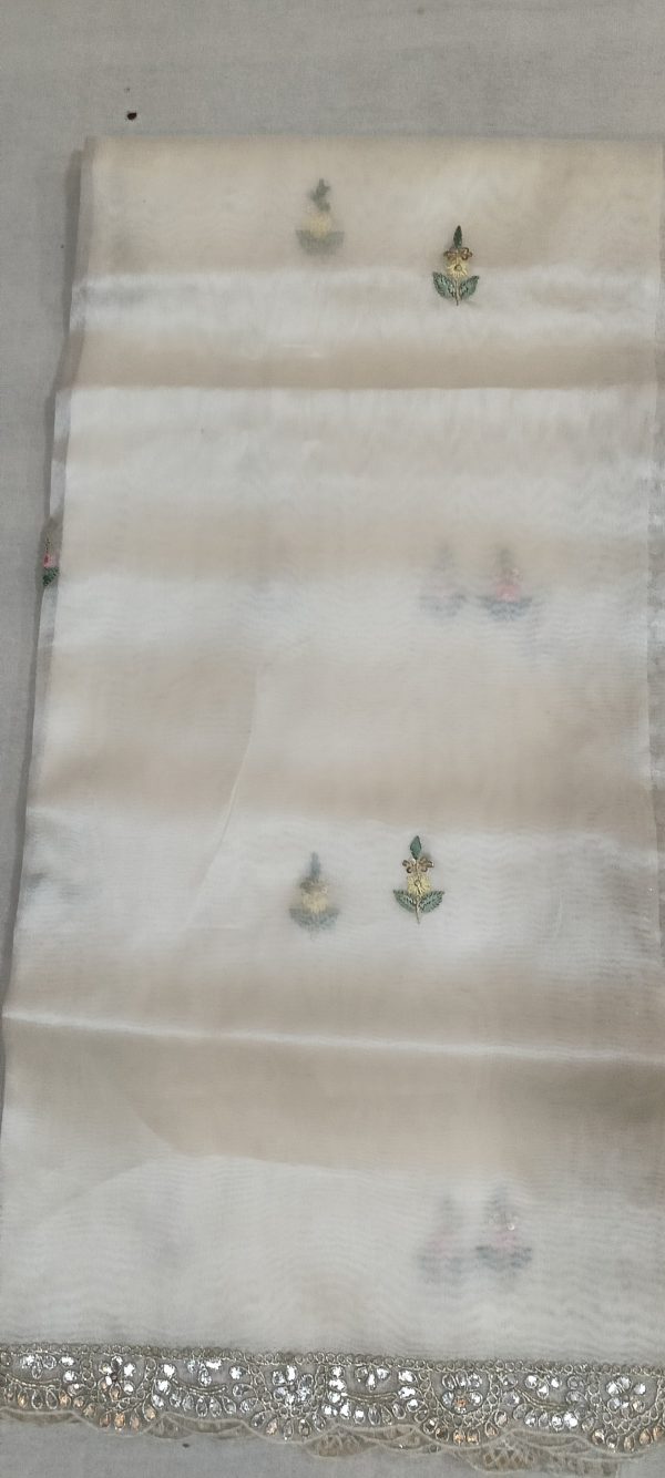 Label T2 Designer UNSTITCHED KURTI Pant with Dupatta - Image 2