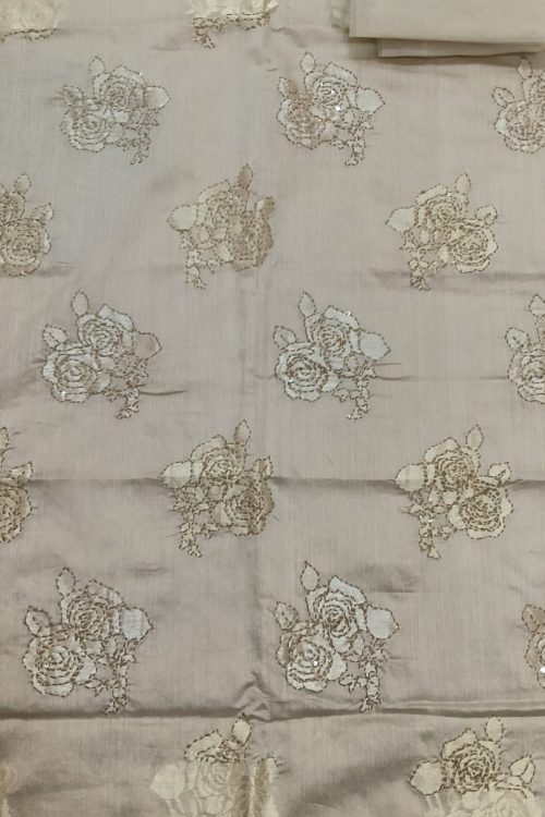 Label T2 Designer UNSTITCHED KURTI Pant  Heavy Hand Embroidery