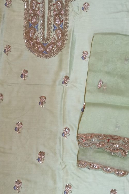 Label T2 Designer UNSTITCHED KURTI WITH DUPATTA