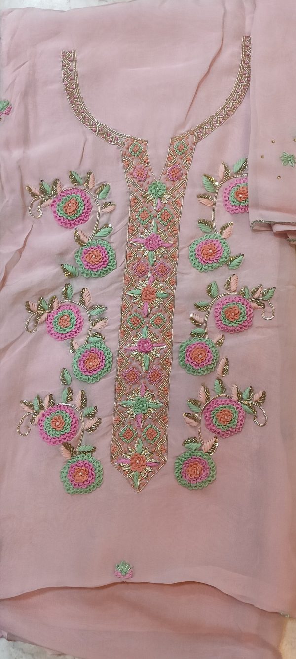 Label T2 Designer UNSTITCHED KURTI WITH DUPATTA
