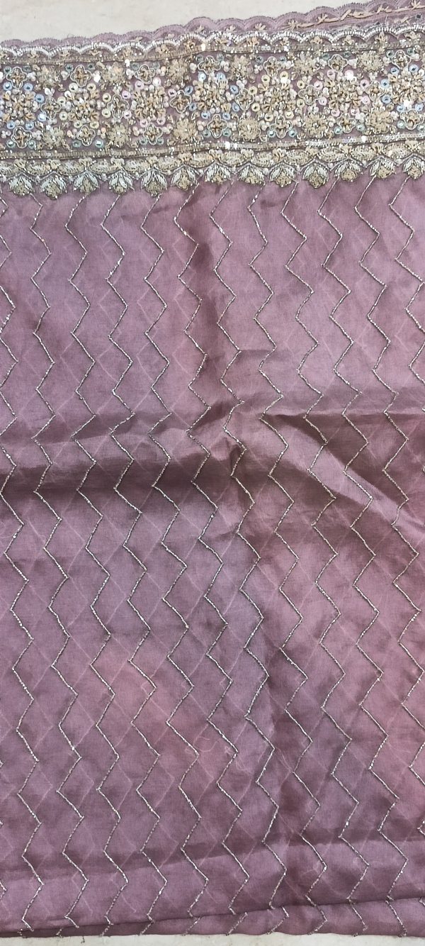Unstitched Kurti Pant with Dupatta Heavy Hand Embroidery