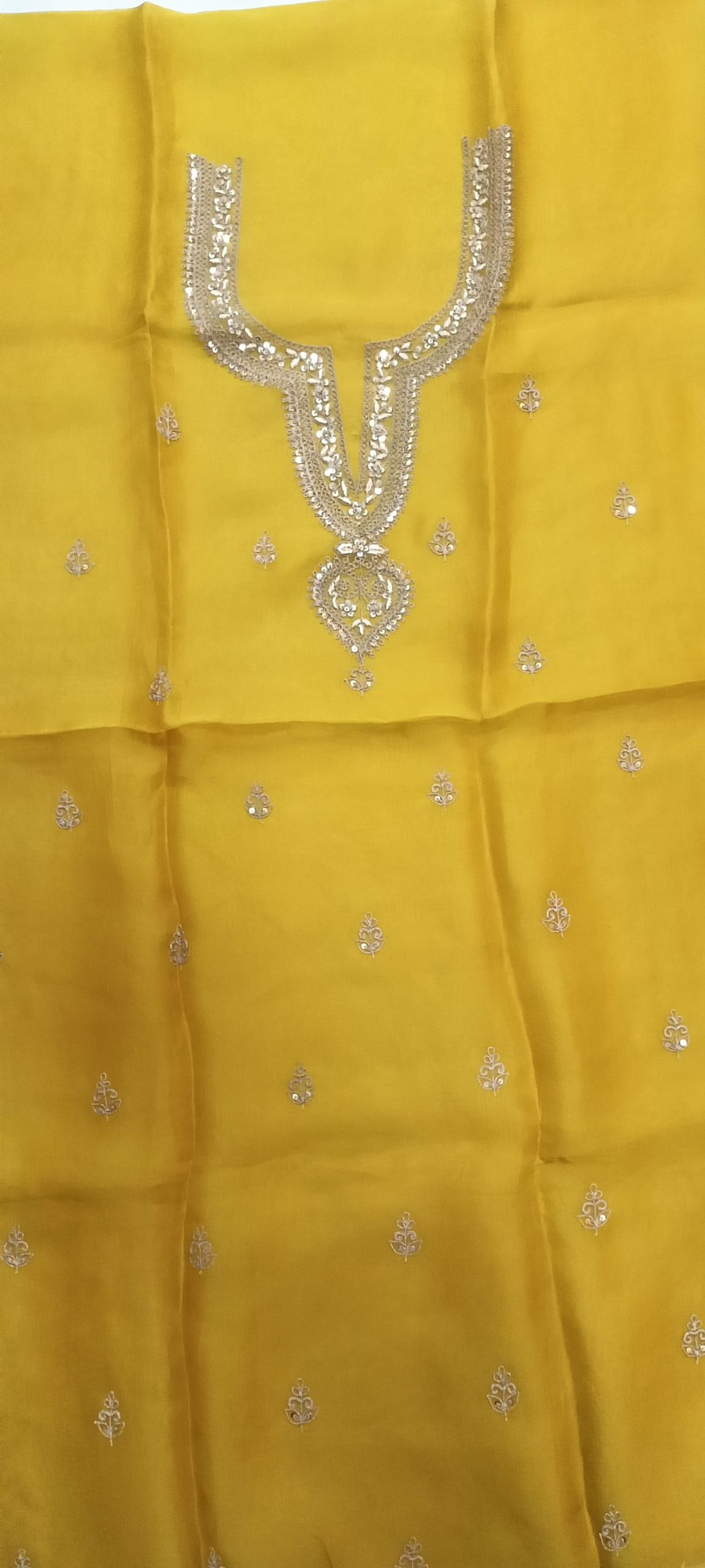 Label T2 Designer UNSTITCHED KURTI Pant with Dupatta Exclusive Hand Embroidery