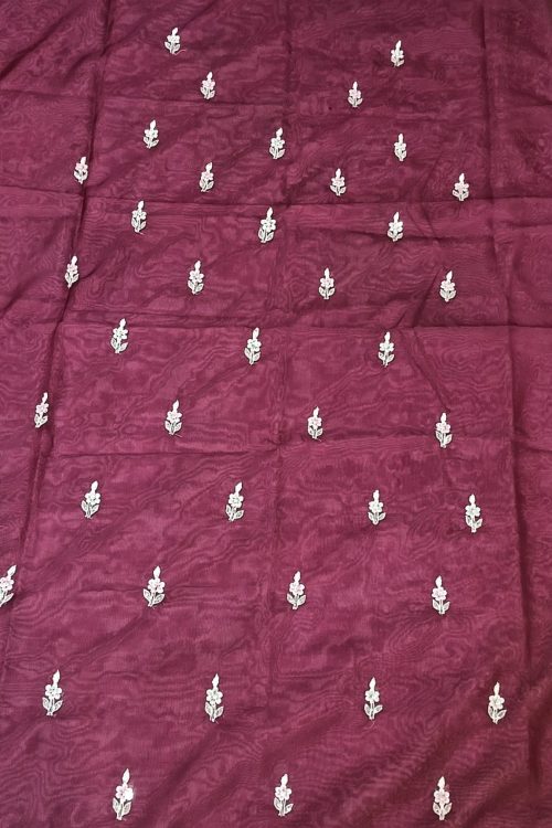 Label T2 Designer UNSTITCHED KURTI Pant with Dupatta Heavy Hand Embroidery