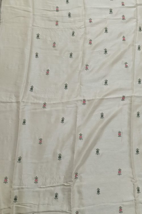 Label T2 Designer UNSTITCHED KURTI Pant with Dupatta Exclusive Hand Embroidery
