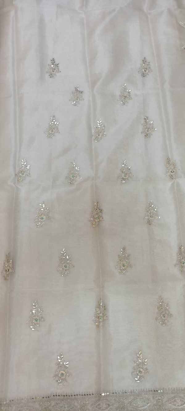 Label T2 Designer UNSTITCHED KURTI Pant with Dupatta Exclusive Hand Embroidery - Image 3