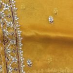 Label T2 Designer UNSTITCHED KURTI Pant with Dupatta Exclusive Hand Embroidery - Image 3