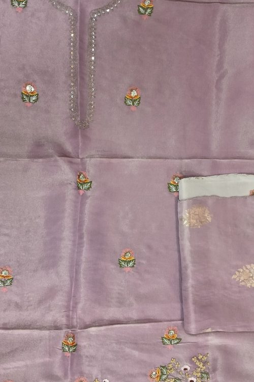 Label T2 Designer UNSTITCHED KURTI Pant with Dupatta
